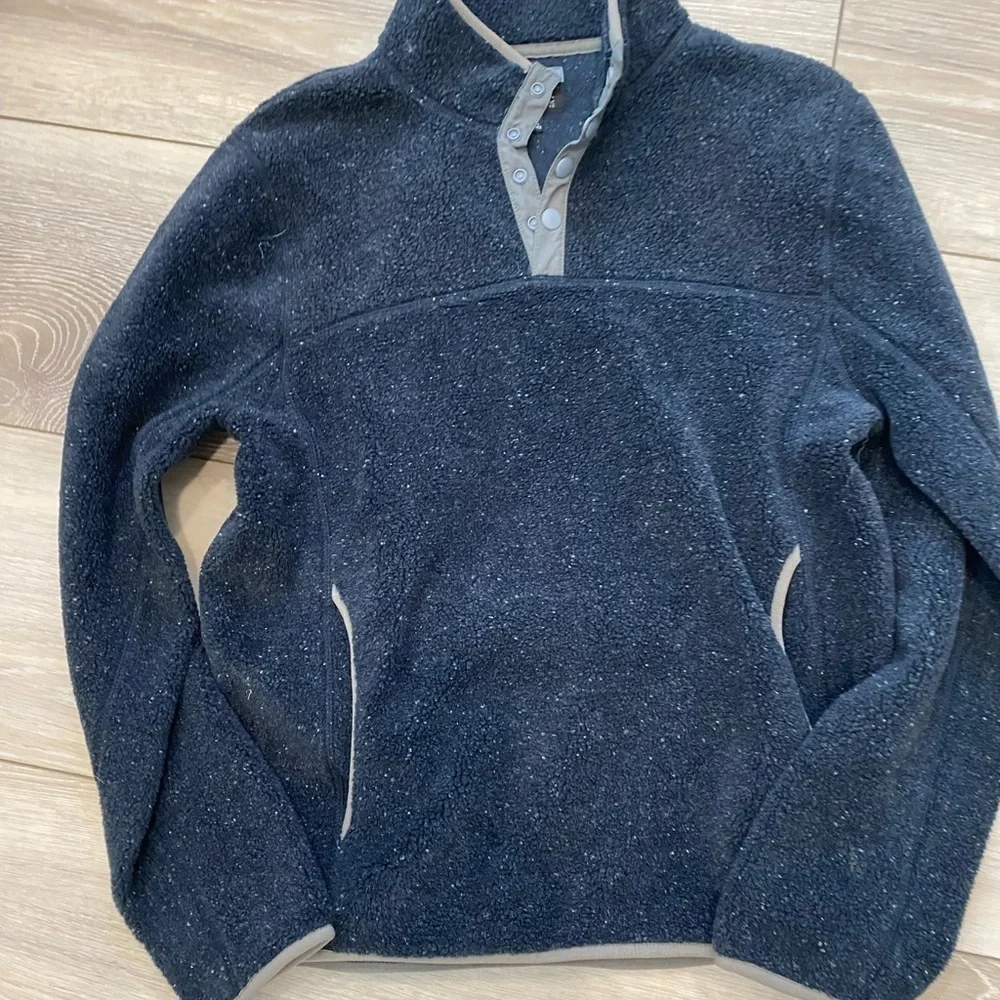 J.Crew Men's Nordic mockneck pullover in sherpa fleece